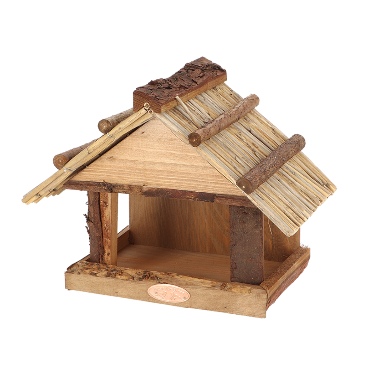 Futterhaus für Wand mit Strohdach