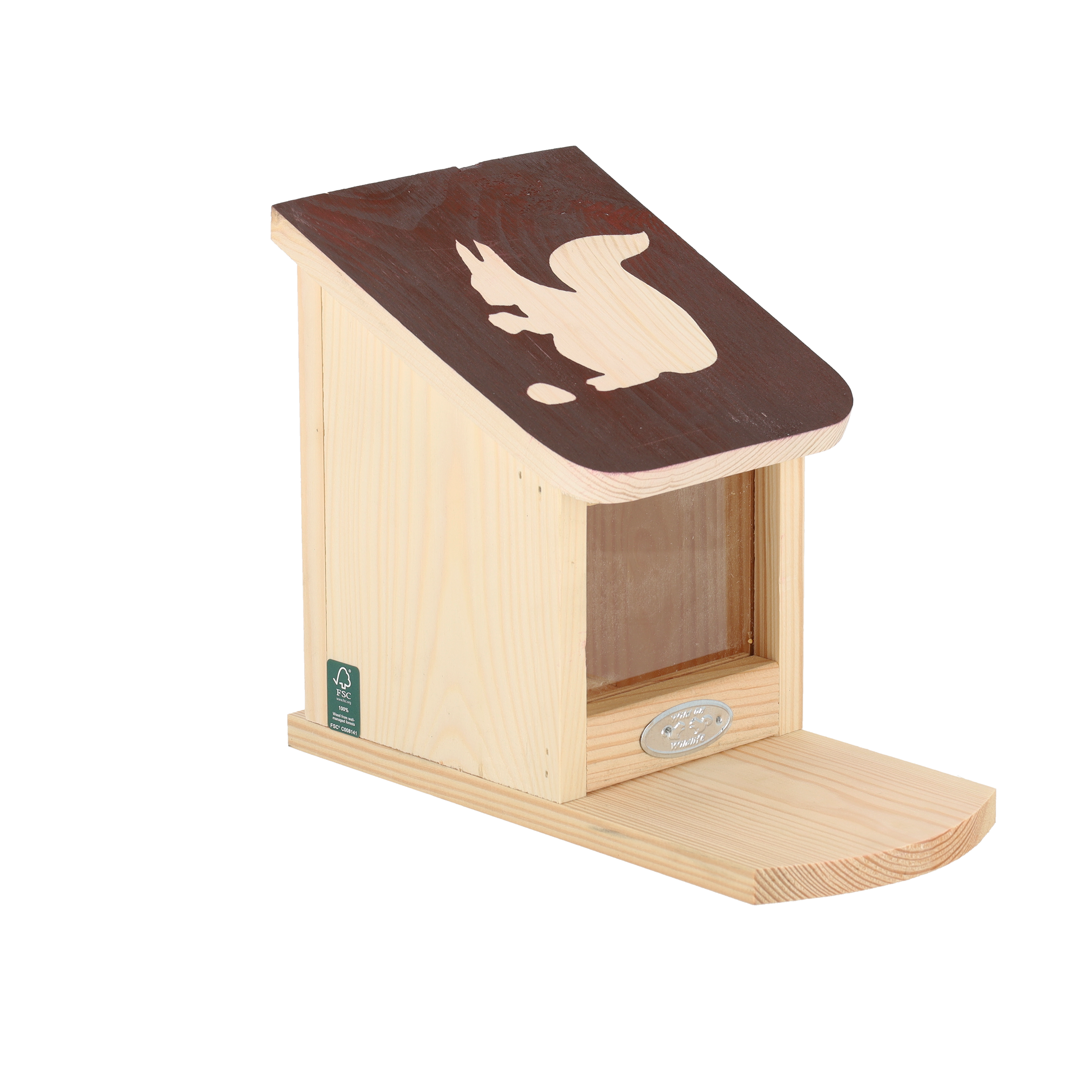 Eichhörnchen Futterhaus mit Motiv