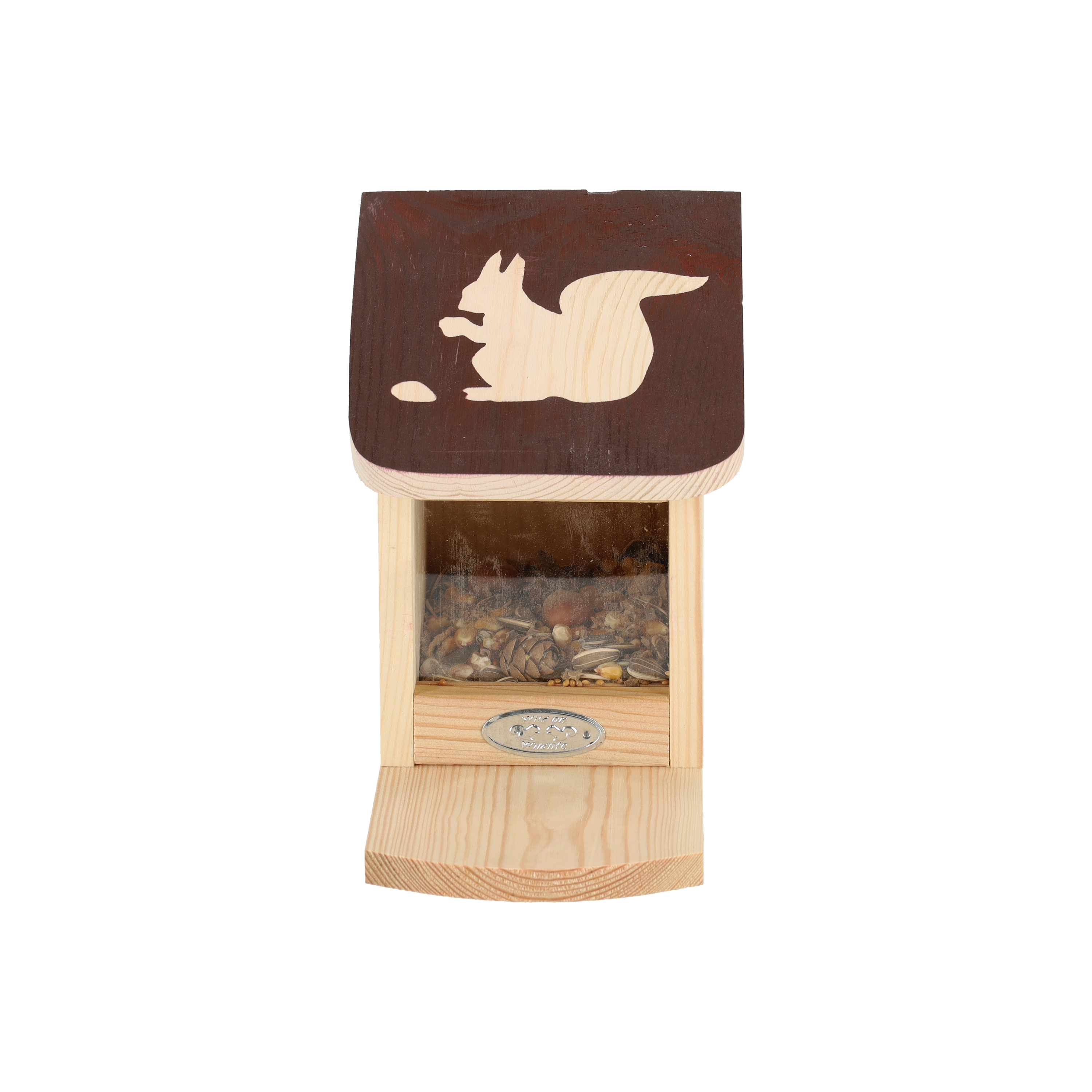 Eichhörnchen Futterhaus mit Motiv