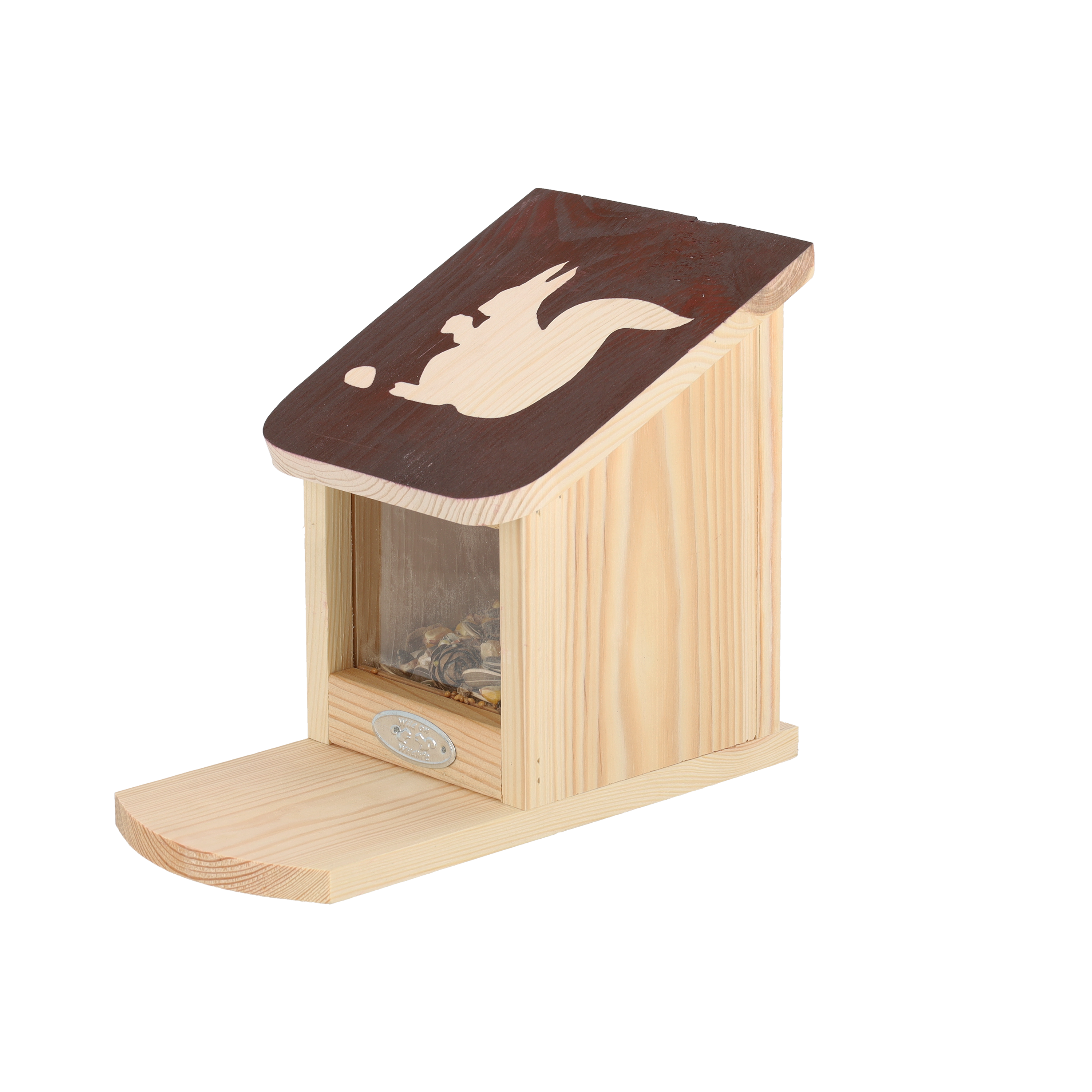 Eichhörnchen Futterhaus mit Motiv