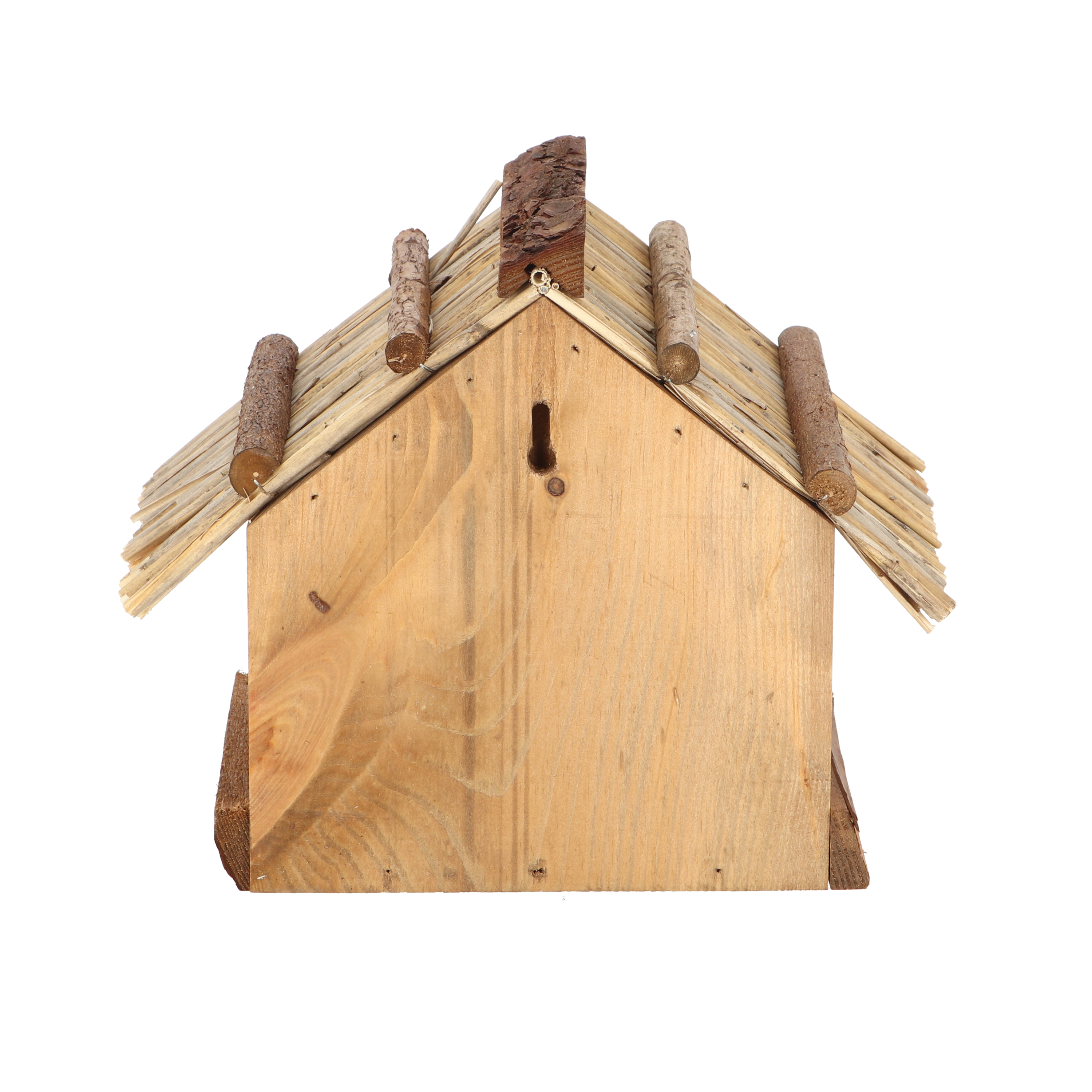 Futterhaus für Wand mit Strohdach